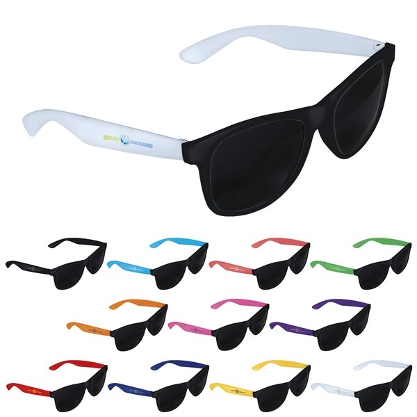 Promotional Two - tone Black Frame Sunglasses