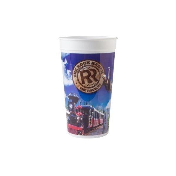 Promotional 32 oz Classic Smooth Walled Plastic Stadium Cup with our