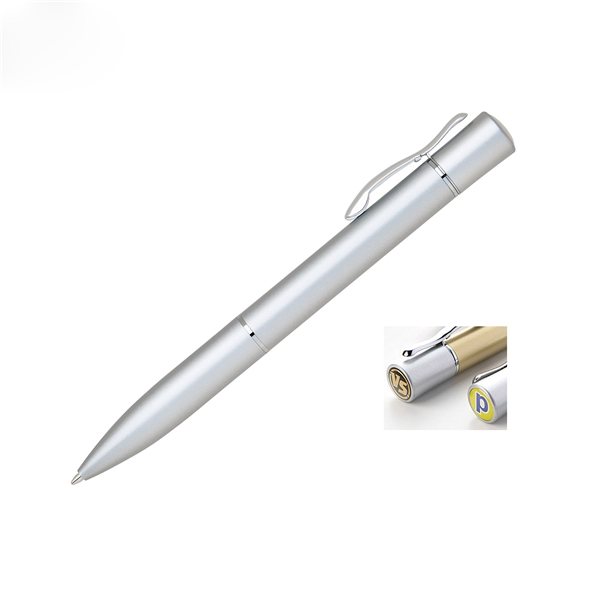 Promotional Blackpen Grande Twist - Action Ballpoint Pen with Epoxy Dome