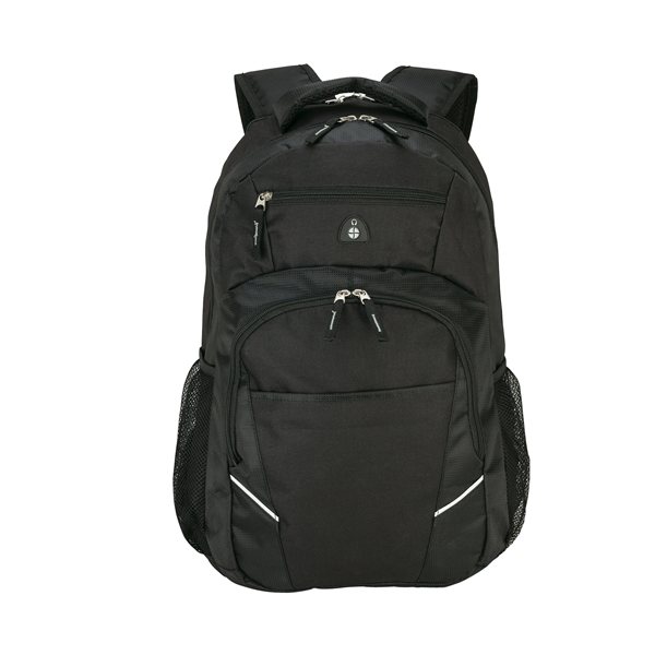 Promotional Black Poly Melbourne Backpack