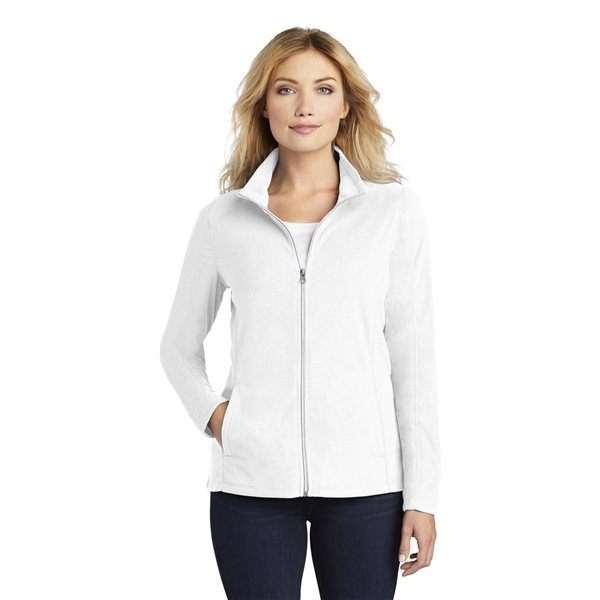 Promotional Port Authority Ladies Microfleece Jacket - WHITE