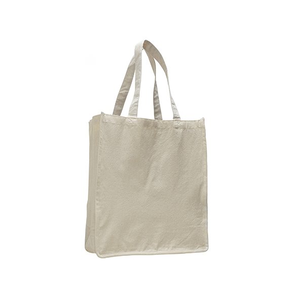 Promotional Natural Jumbo Shopper with Bottom Gusset