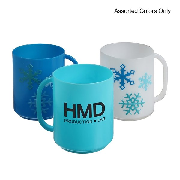 Promotional 10 oz Winter Themed Snowflake Mug