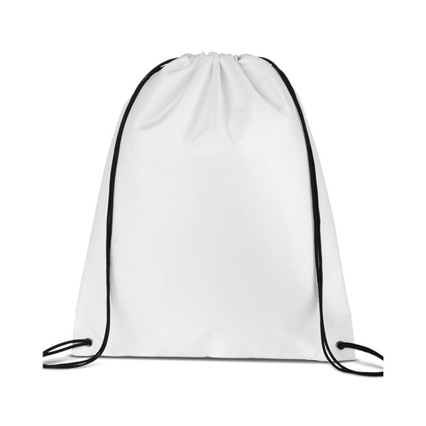 Promotional Liberty Bags ValueDrawstring Backpack - WHITE