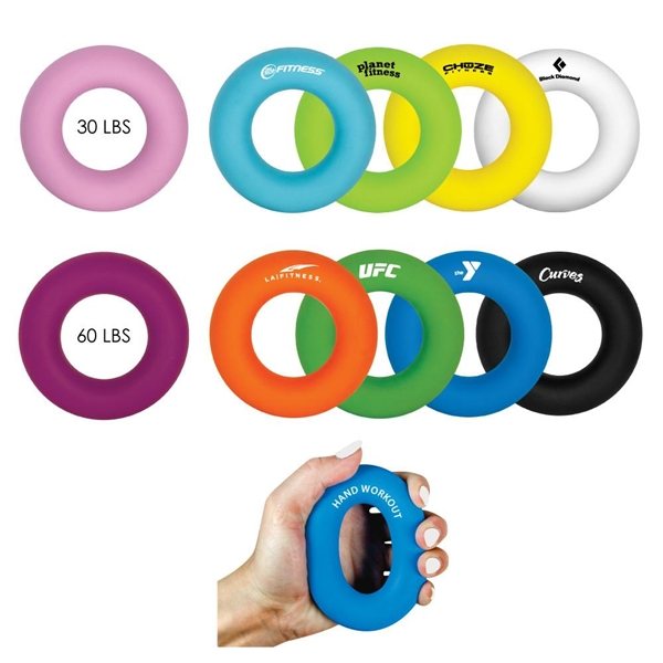Promotional Donut Shaped Silicone Hand Grip