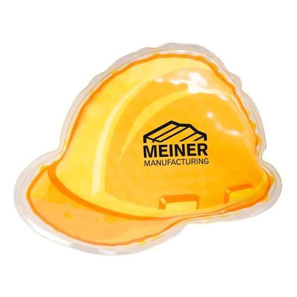 Promotional Hard Hat Hot / Cold Pack Yellow