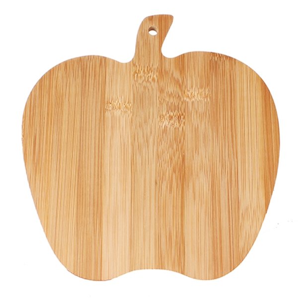 Promotional Eco - Friendly Bamboo Apple - Shaped Cutting Board