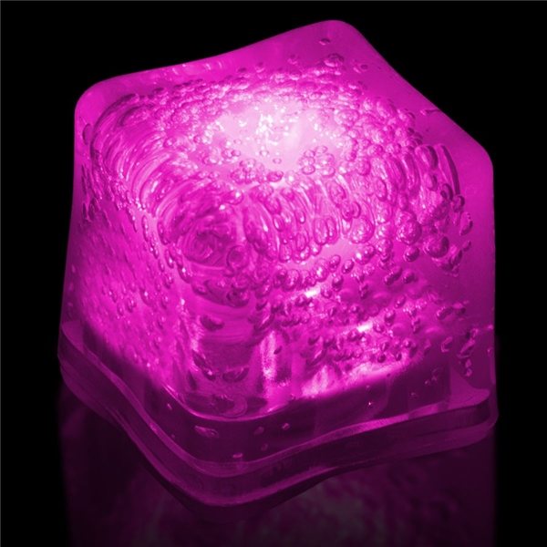 Promotional Blank Lited Ice Cubes - Pink