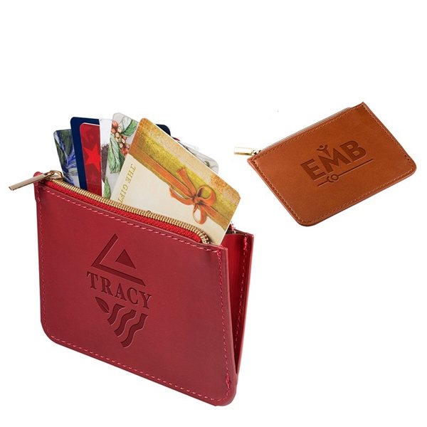 Promotional Tuscany(TM) RFID Zip Wallet Pouch