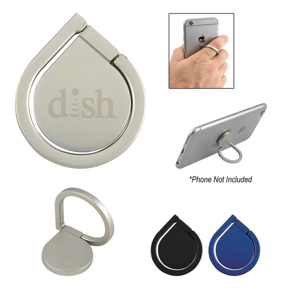 Promotional Aluminum Cell Phone Ring And Stand