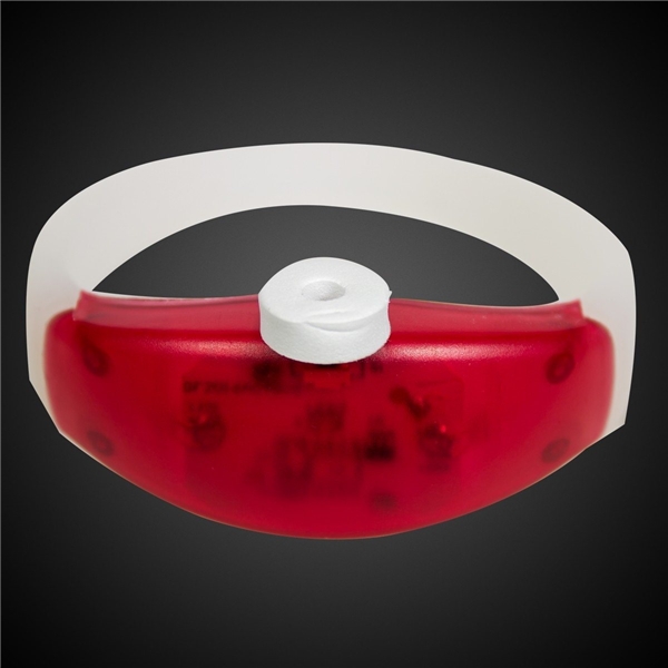 Promotional LED Stretchy Bangle Bracelets - Red