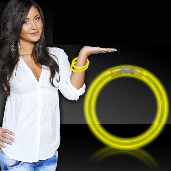 Promotional Superior 8 Glow Bracelets - Yellow