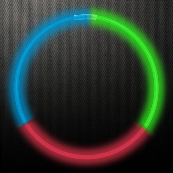 22 Glow Necklaces - Red / Green / Blue