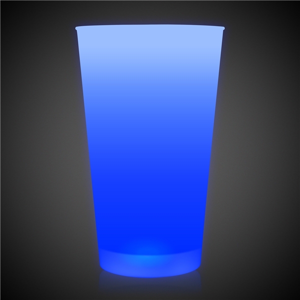 Promotional Neon LED Pint Glass - Blue