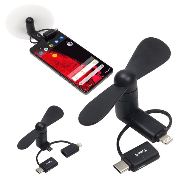 Promotional Android, Apple or Type - C Cellphone Fan