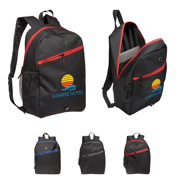 Promotional Color Zippin Laptop Backpack