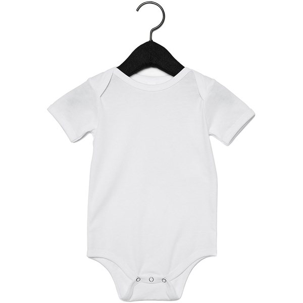 Promotional Bella + Canvas Infant Jersey Short - Sleeve One - Piece - 100b - WHITE