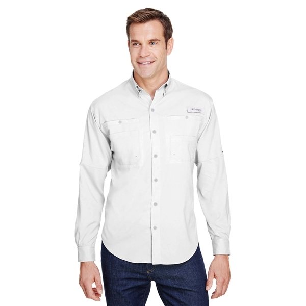 Promotional Columbia Mens Tamiami(TM) II Long - Sleeve Shirt - WHITE
