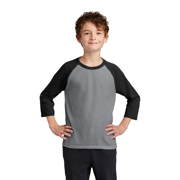 Promotional Port Company(R) Youth Core Blend 3/4- Sleeve Raglan Tee - COLORS