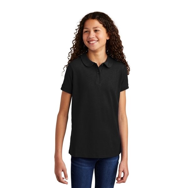 Promotional Port Authority(R) Girls Silk Touch(TM) Peter Pan Collar Polo