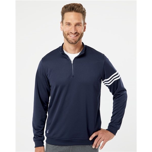 Adidas - ClimaLite 3- Stripes French Terry Quarter - Zip Pullover - COLORS
