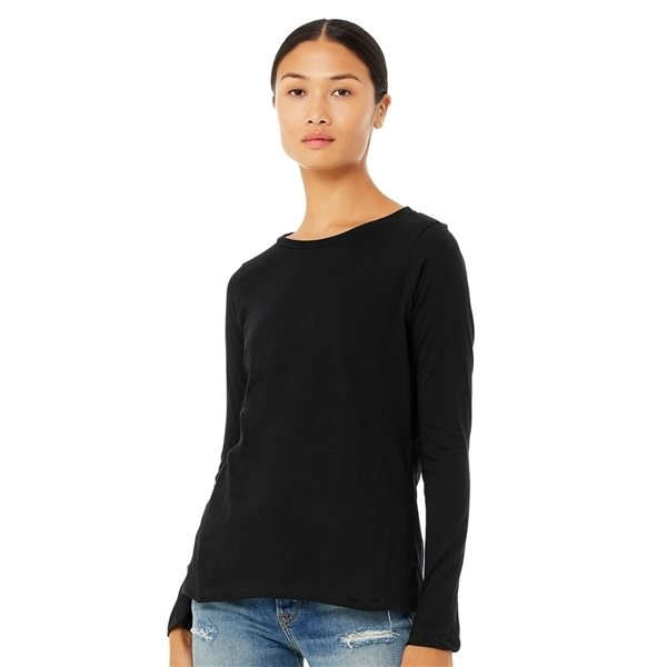Promotional Bella + Canvas - Womens Relaxed Long Sleeve Jersey Tee - 6450 - COLORS