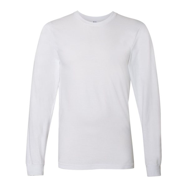 American Apparel - Fine Jersey Long Sleeve T - Shirt - WHITE