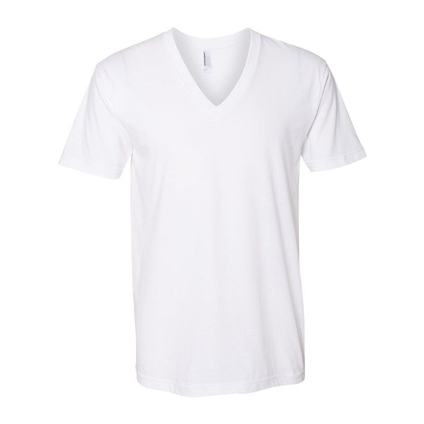Promotional American Apparel - Fine Jersey V - Neck T - Shirt - WHITE