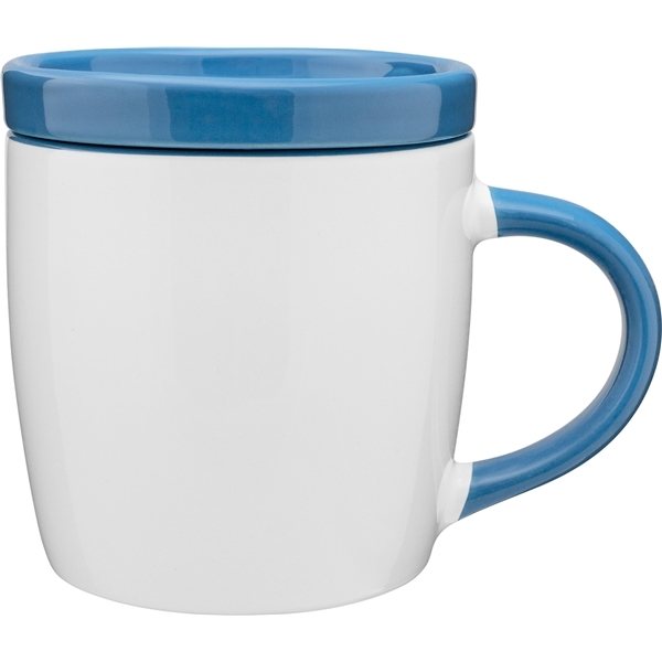 Promotional 10 oz Monza Ceramic Mug - Sky Blue