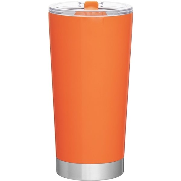 Promotional 20 oz Frost Stainless Steel Tumbler - Neon Orange