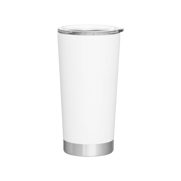 Promotional 20 oz Frost Stainless Steel Tumbler - White