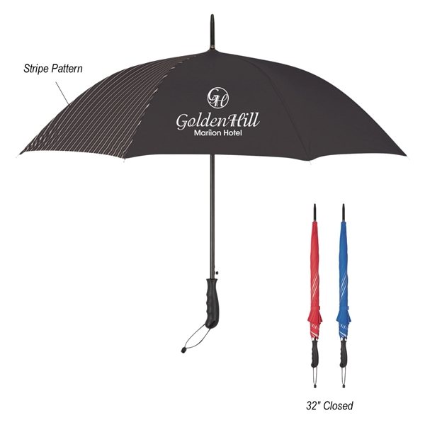 Promotional 46 Arc Stripe Accent Panel Umbrella
