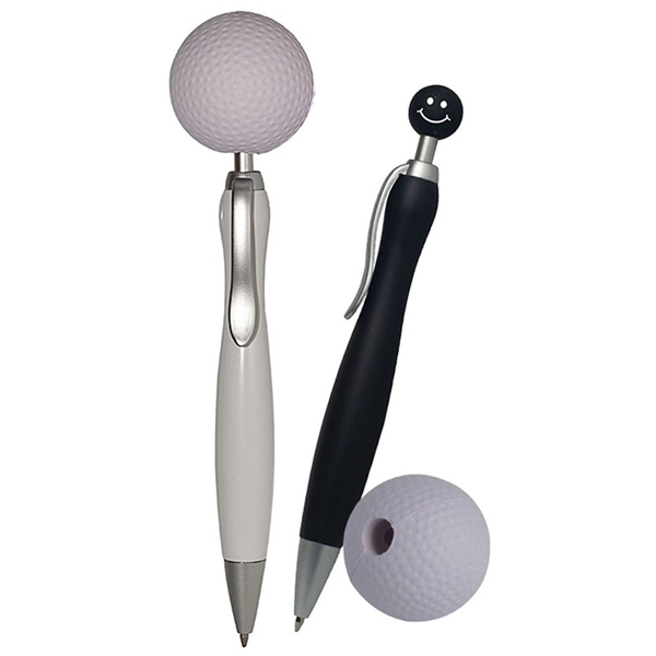 Promotional Stress Reliever Golf Top Click Pen