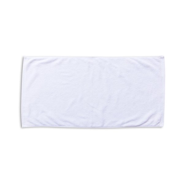 Promotional White Resort Beach Towel