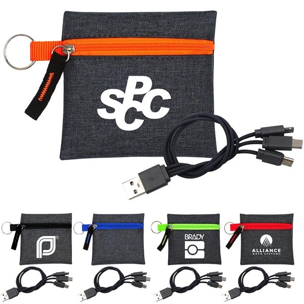 Promotional G Line Tech Pouch with Charging Cable