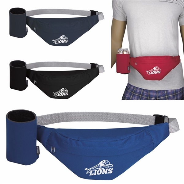Promotional Party Fanny Pack with KOOZIE(R) Can Kooler