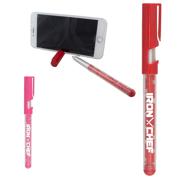 Promotional Puzzler Pro Pen with Phone Stand Cap