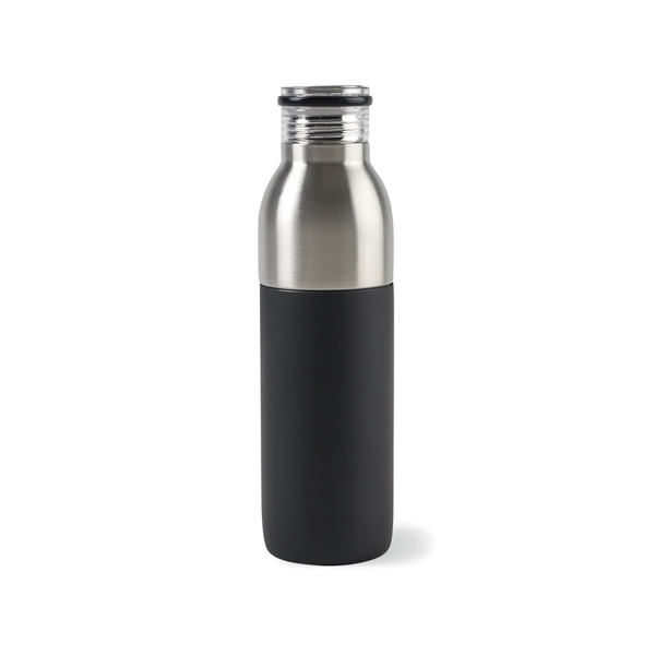 Download Promotional Emery 2 In 1 Double Wall Stainless Bottle 20 Oz Matte Black 24 18