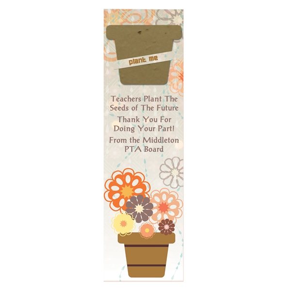 Promotional Pot Seed Shape Bookmark