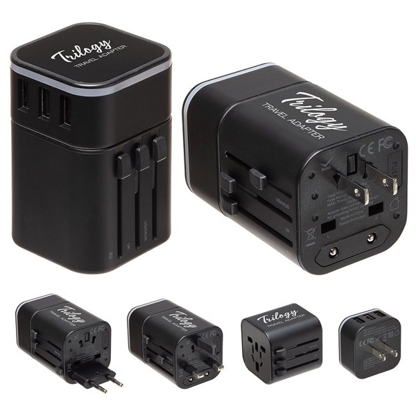 Promotional Trilogy Travel Adapter