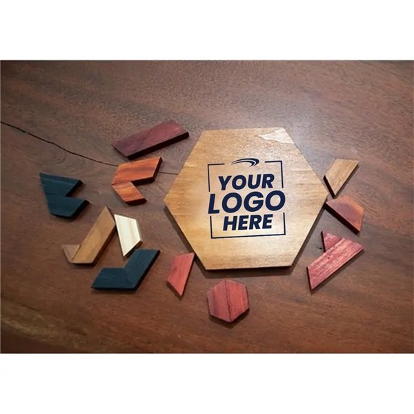 Promotional Wood Hexagon Puzzle