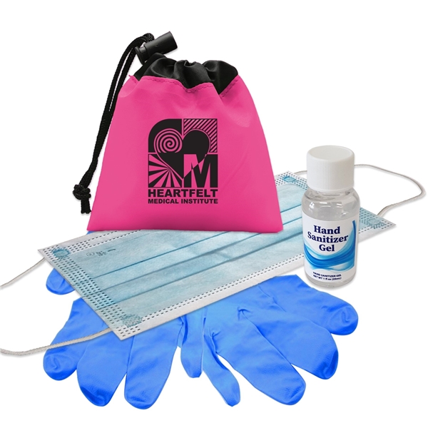 Promotional Drawstring Hand Sanitizer Pouch