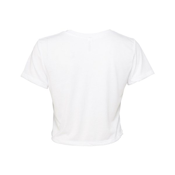 Promotional Bella + Canvas Ladies Flowy Cropped T - Shirt - WHITE