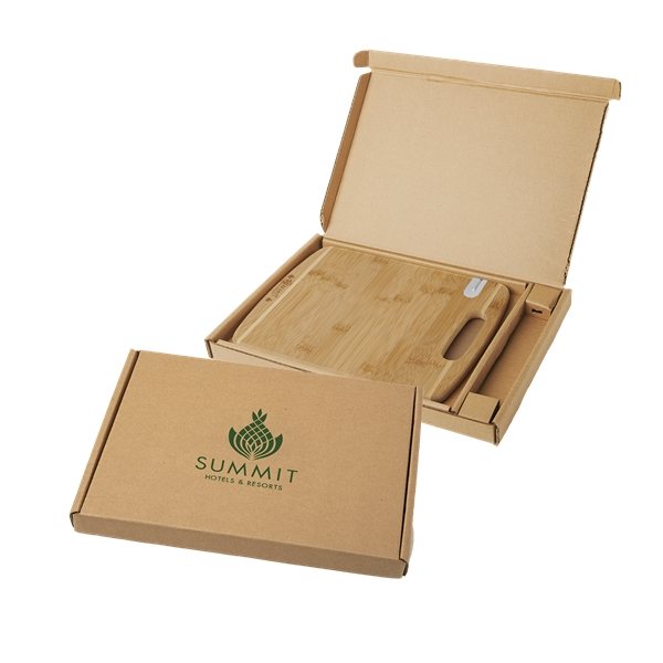 Promotional Bamboo Sharpen - It(TM) Cutting Board With Gift Box