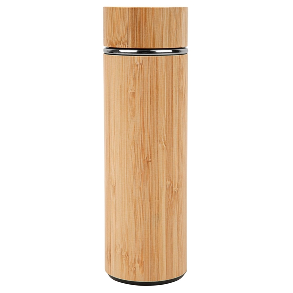 Promotional 16 oz Vacuum - Sealed Eco Bamboo Bottle