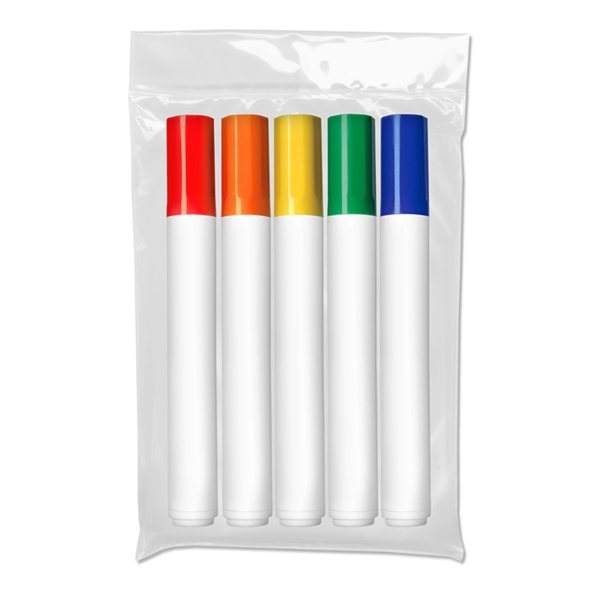 Promotional Washable Markers - USA Made - 5 ct