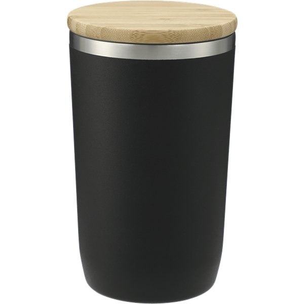 Promotional Brees Copper Vacuum Tumbler with Bamboo lid 14oz