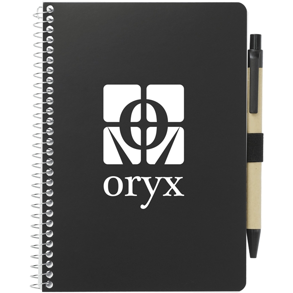 Promotional 5 x 7 FSC Mix Spiral Notebook with Pen