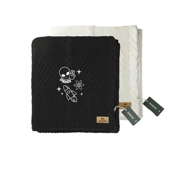 Promotional tentree Organic Cotton Cable Blanket