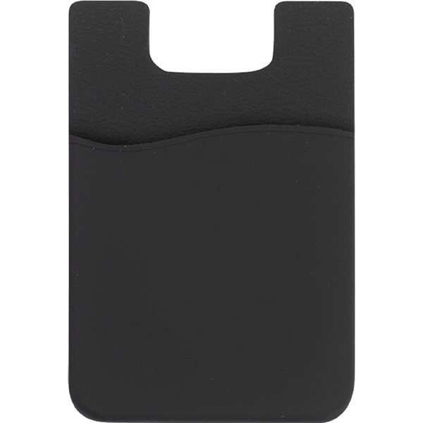 Promotional Iwallet With Earbud Keeper - Black